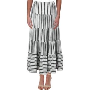 Lauren Ralph Lauren cotton striped maxi skirt